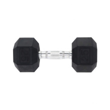 Wholesale Free Weight Gym Cast Solid Iron Rubber Hex Dumbbell Set